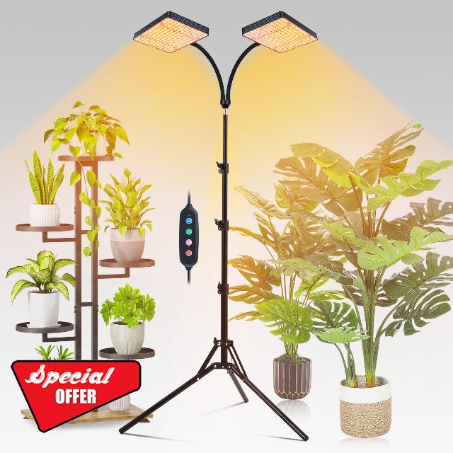 FECiDA 2026 2Head Grow Light with Stand