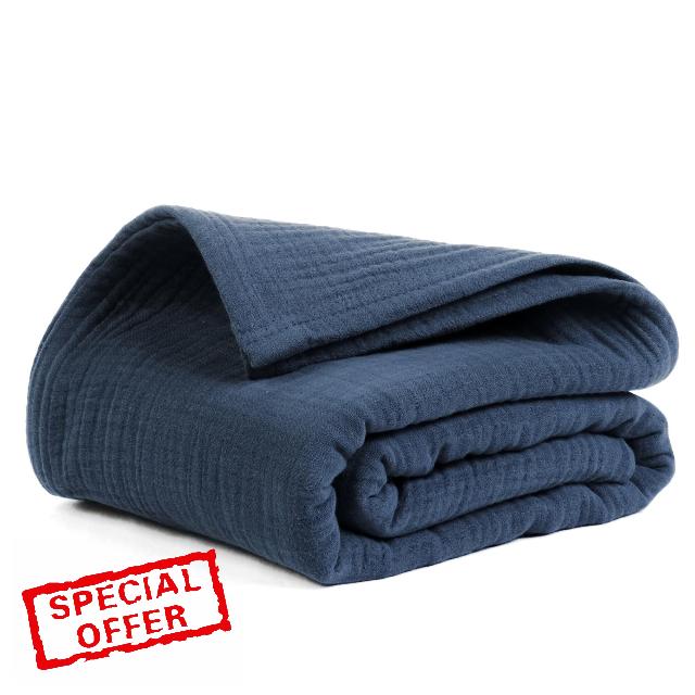 Salt Earth 100% Cotton Muslin Blanket