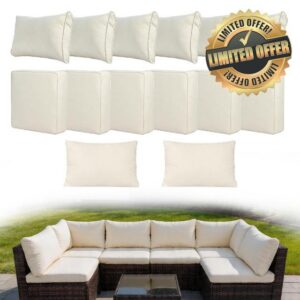 14 Piece Patio Cushion Covers Replacement