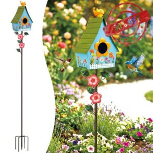 Frienda 57 Inch Bird Houses for Outside with Pole
