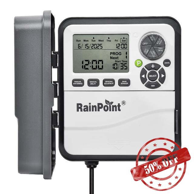 RAINPOINT Sprinkler Controller 12 Zone Programmable