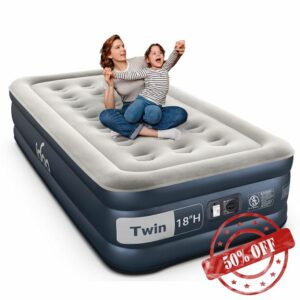 iDOO Twin Air Mattress with Built in Pump