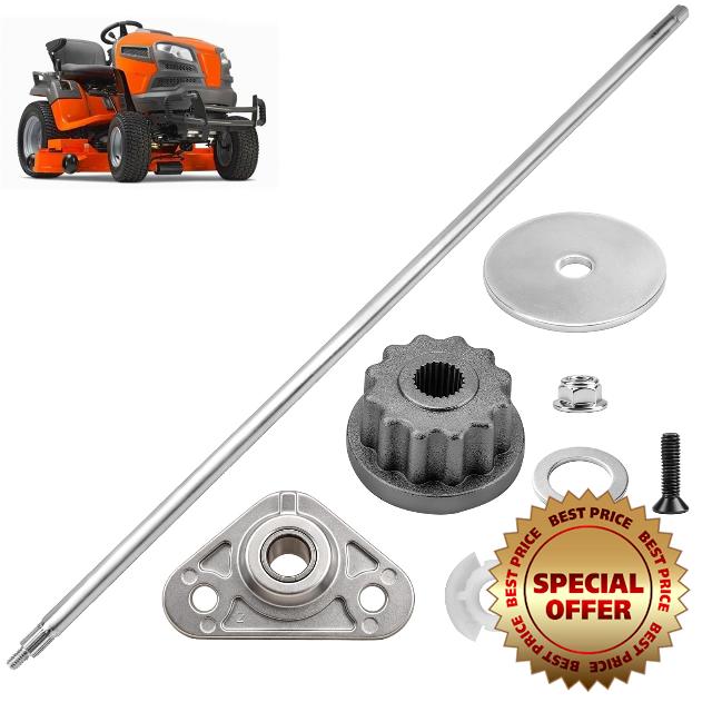 587738904 Steering Shaft Kit Compatible with Craftsman Pou-LAN Husqvarna YTH 2448 2454 2246 2348 Lawn Mowers