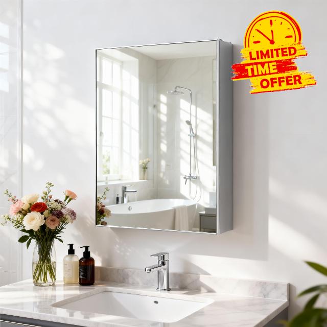 18"x 24"Bathroom Medicine Cabinet with Mirror