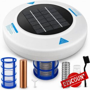 Solar Pool Water Care System for Above Ground & Inground Pools Up to 45