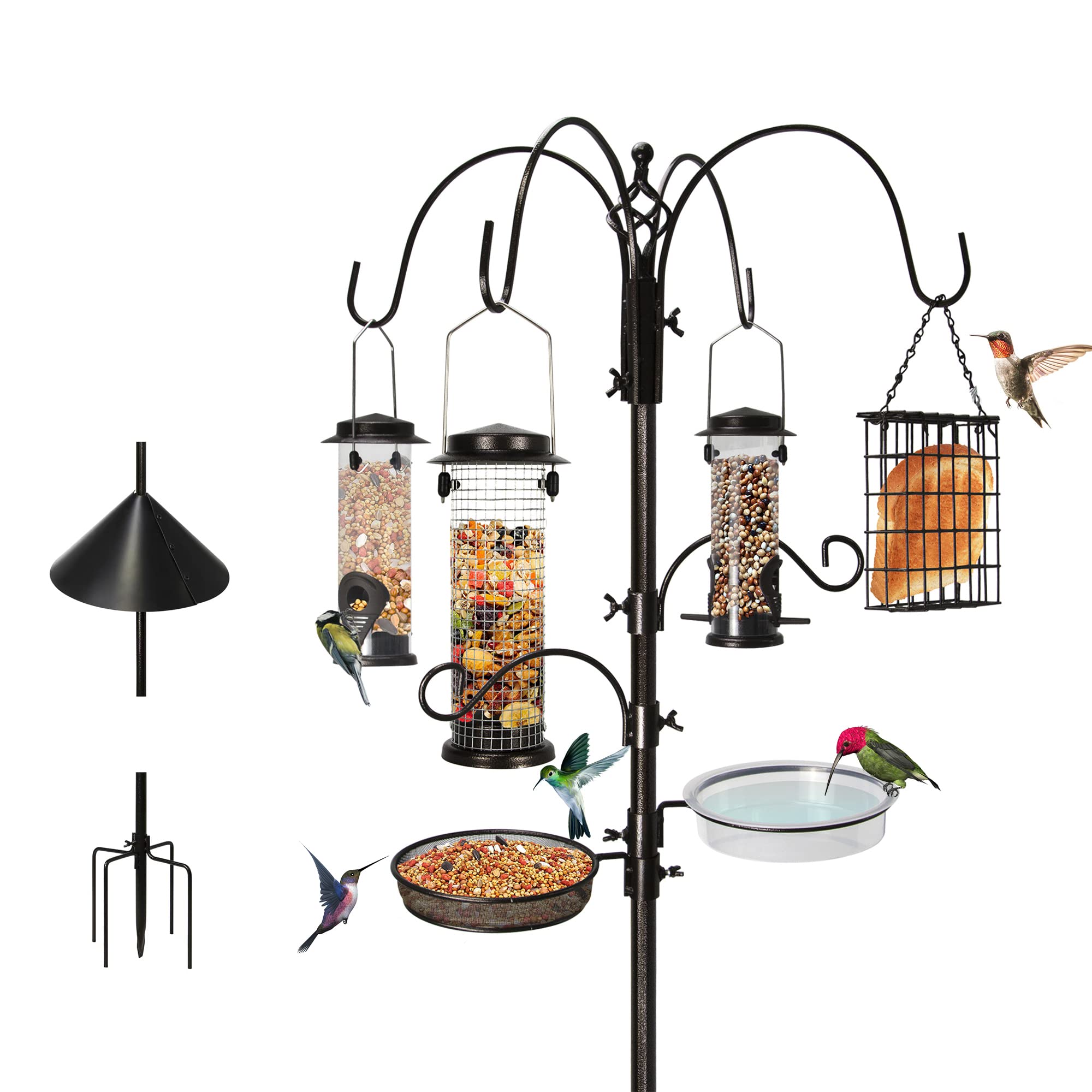 6-Hook Bird Feeding Station