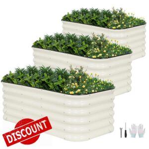 3 Pcs Raised Garden Beds Outdoor