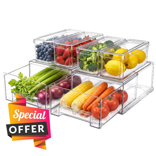 6Pack Fridge Organizers and Storage
