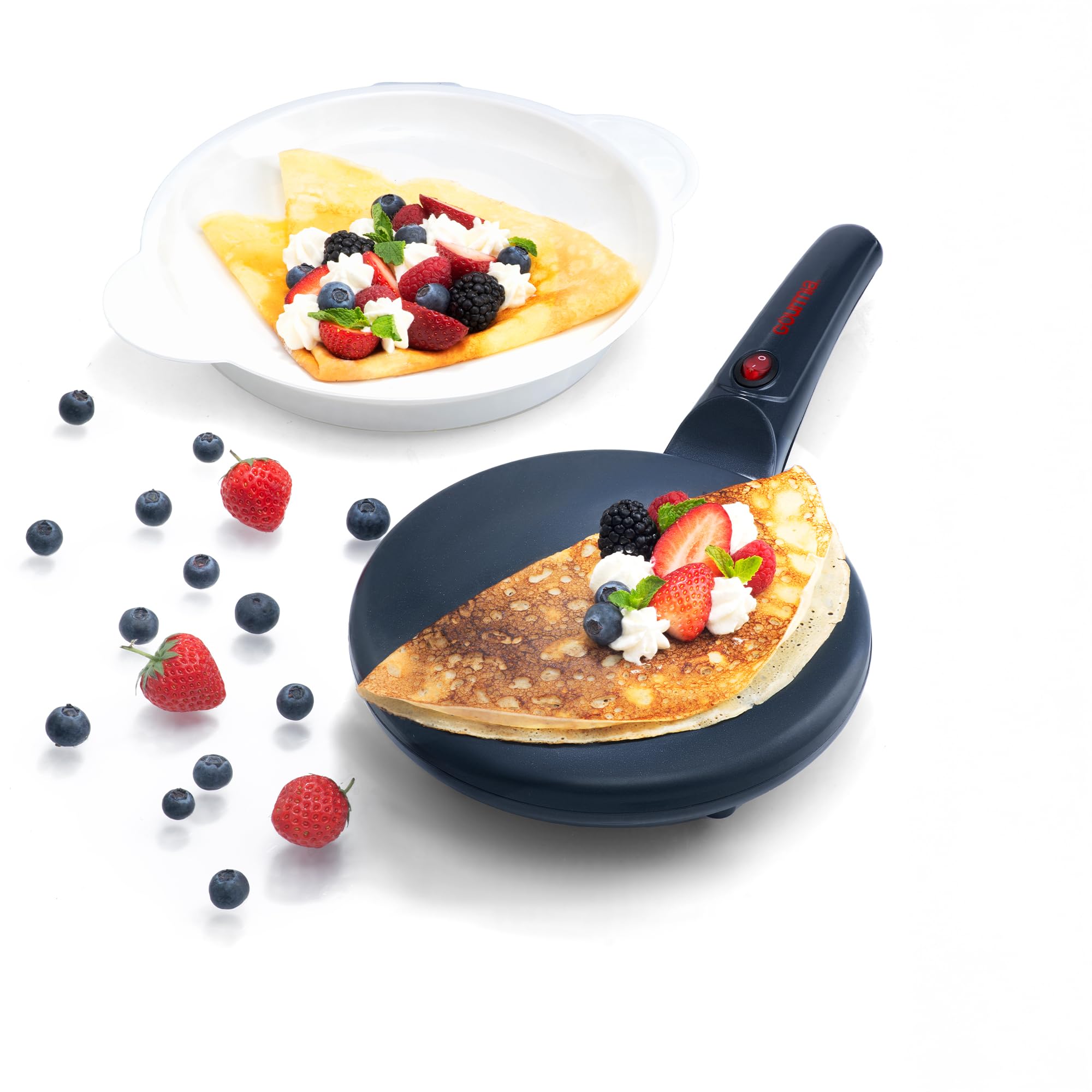 Gourmia Electric Crepe Maker – Nonstick 8” Surface