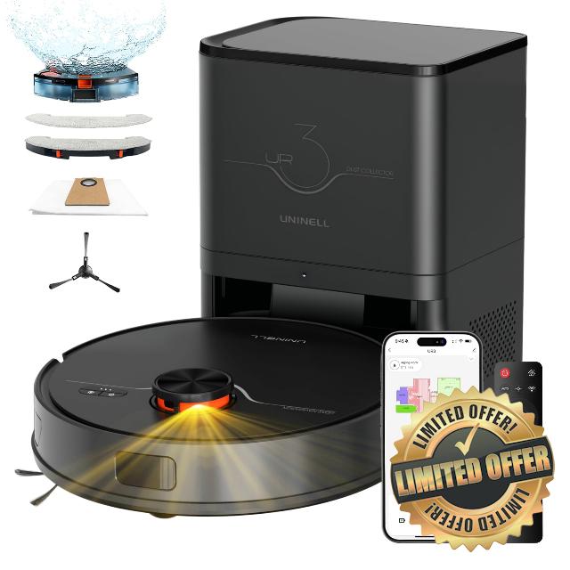 Robot Vacuum and Mop with Self-Emptying Station
