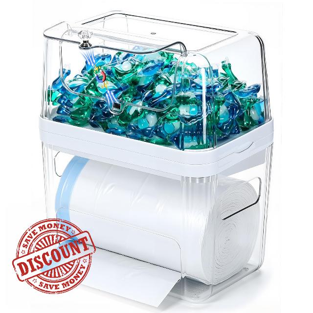 Trash Bag Dispenser & Dishwasher Pod Holder