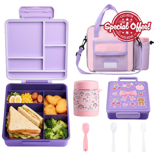 REDSHELL Kids Bento Lunch Box Set