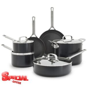 GreenPan x Bobby Flay Hard Anodized Nonstick 10 Piece Cookware Set