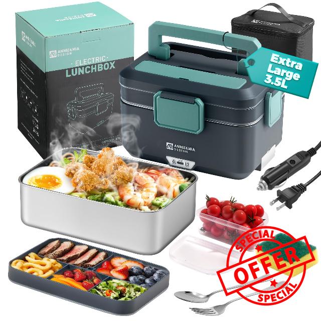 Annie & Mia Design Electric Lunch Box for Adults