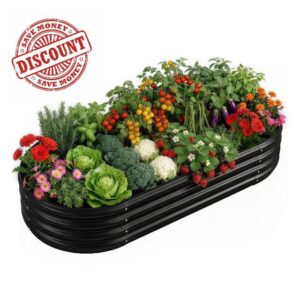 Land Guard Galvanized Raised Garden Bed Kit