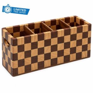 Acacia Wood Kitchen Utensil Holder Organizer for Counter/Countertop Kitchen Gift