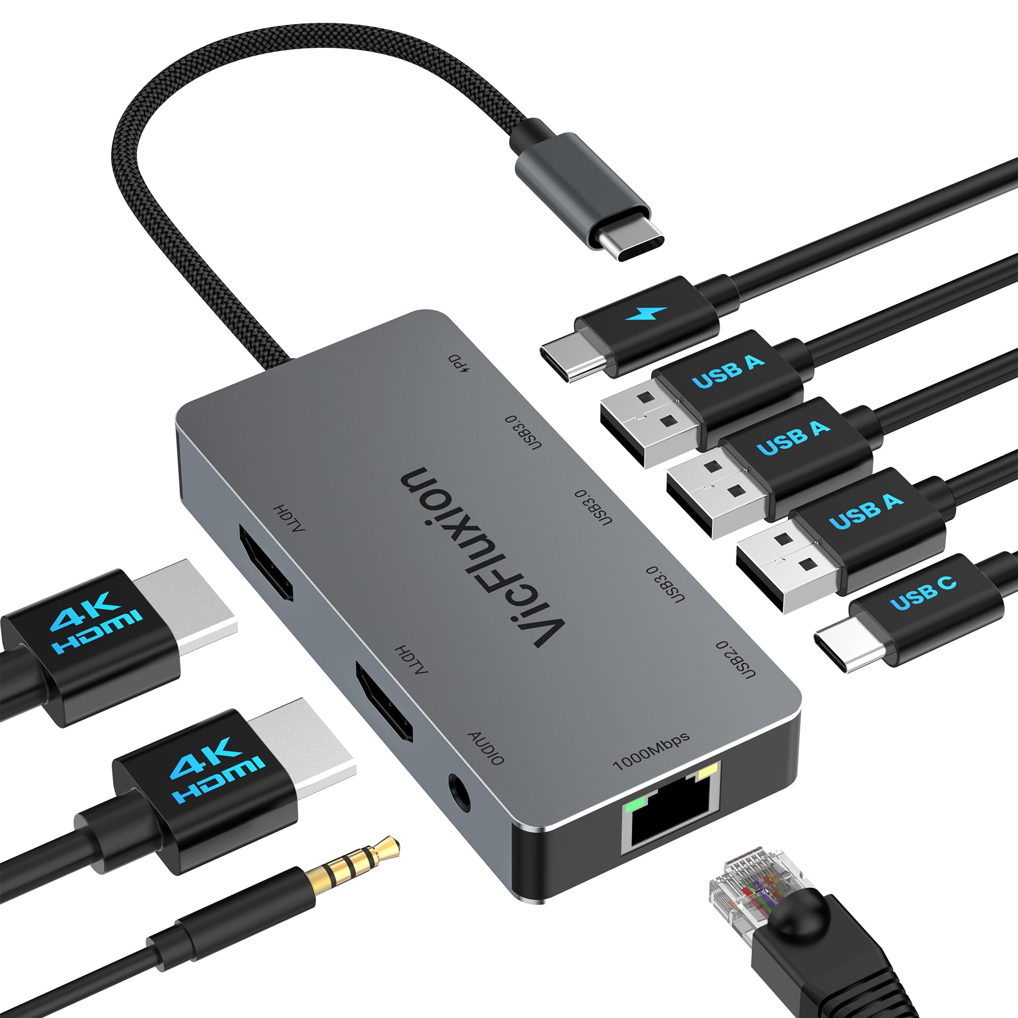 USB C Dock for Laptop/Computer/Tablets/Windows