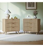 Evermagin Fluted 5 Drawers Dresser, 47