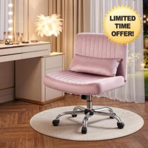 Velvet Criss Cross Chair with Wheels