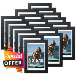 HappyHapi 4x6 Picture Frames Set of 18