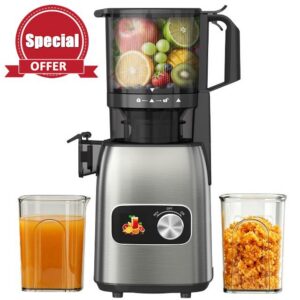 Cold Press Juicer with 5.3" Extra Wide Feed Chute