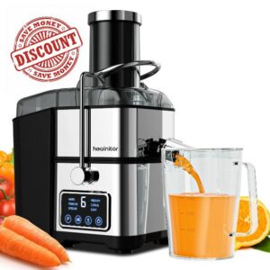 Healnitor 1200W 6-Speed Touch LCD Screen Centrifugal Juicer with 3.2'' Big Wide Chute