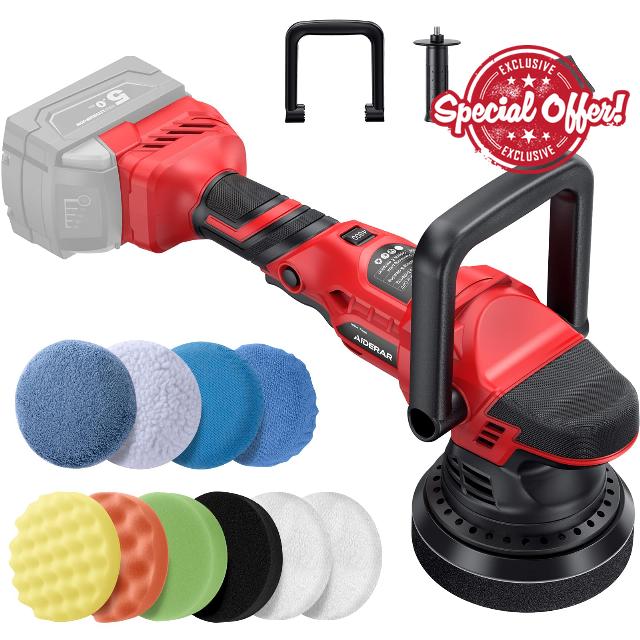 Brushless Cordless Car Buffer Polisher for Car Detailing