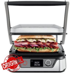 Chefman 5-in-1 Digital Panini Press Grill Sandwich Maker and Griddle Grill Combo with Removable