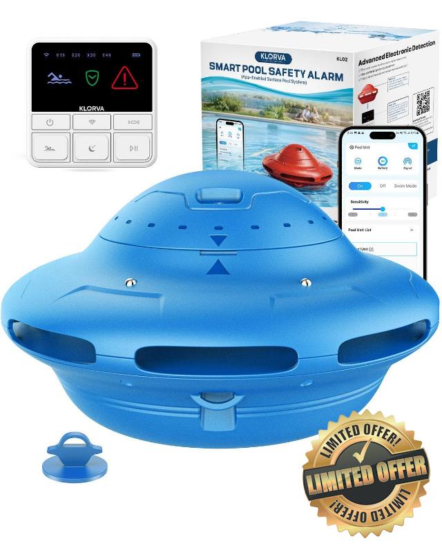 Smart Pool Alarm with App for Inground & Above Ground Pools