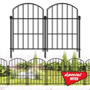 FOREHOGAR Metal Garden Fence 17in (H) x 10ft (L)