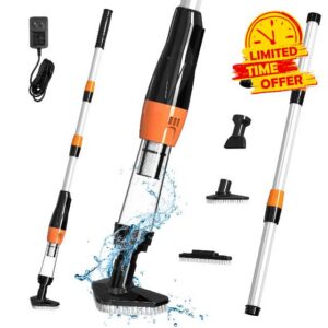 4 in 1 Cordless Rechargeable Small Pool Vacuum spa hot tub 90 Mins Running Time