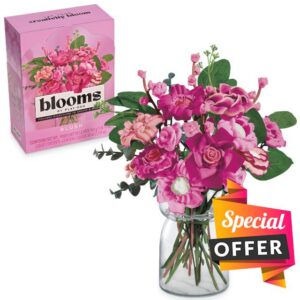 Play-Doh Blooms Blush Flower Bouquet Making Kit | Floral Crafts for Adults & Teens (Amazon Exclusive)