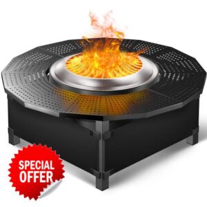 47.8 in with Oxford Cloth Safety Enclosure Fire Pit Surround Tabletop for Solo Stove Yukon