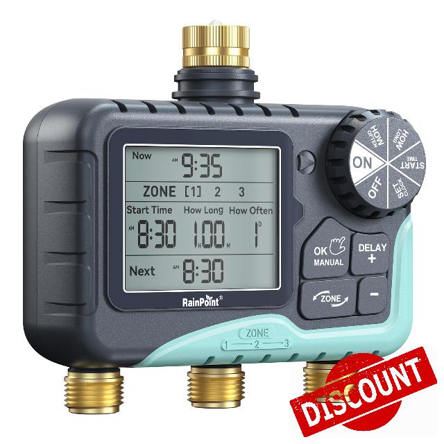 RAINPOINT 3‑Zone Water Timer