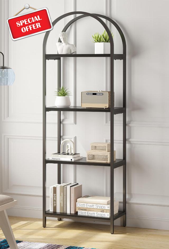 Bookshelf Arched Bookcase
