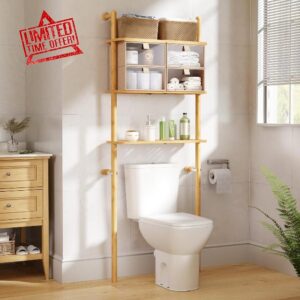 Olldide Over The Toilet Storage Bamboo