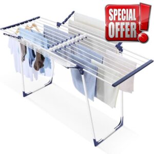 APEXCHASER Clothes Drying Rack - Foldable Laundry Rack Indoor Outdoor