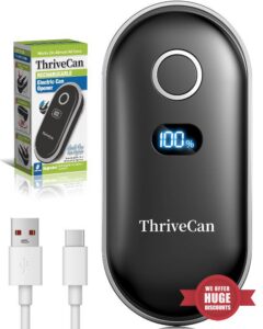 Rechargeable Electric Can Opener – One-Touch for Seniors & Arthritis & Weak Hands