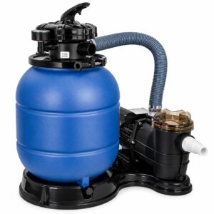 XtremepowerUS 13" Sand Filter Above Ground Pools Pump 2400GPH 4-Way Valve Swimming Pool with Pool Pump 10