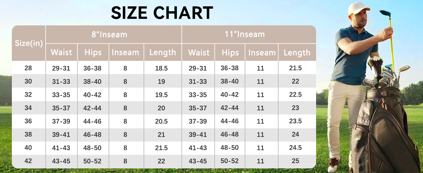 mens golf shorts dress shorts khaki shorts hybrid shorts