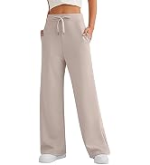 LILLUSORY Women's White Linen Pants Flowy Palazzo Wide Leg Beach 2024 Summer Spring Fashion Outfi...