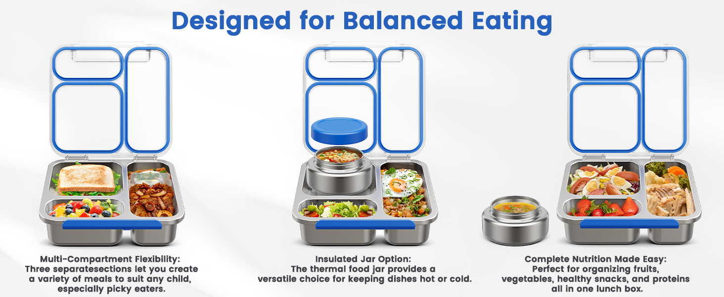 stainless steel lunch box Blue4