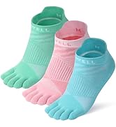 VWELL Toe Socks for Men and Women COOLMAX Five Finger socks High Performance Athletic Ankle Toe S...