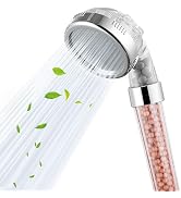 Nuodan High Pressure Shower Head - 4.5“ Powerful Bathroom Pressure Boosting Rain Showerhead - Per...