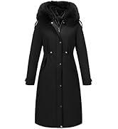 RISISSIDA Puffer Vest Women Mid-Length Puffy Quilted Hooded Sleeveless Loose Jacket