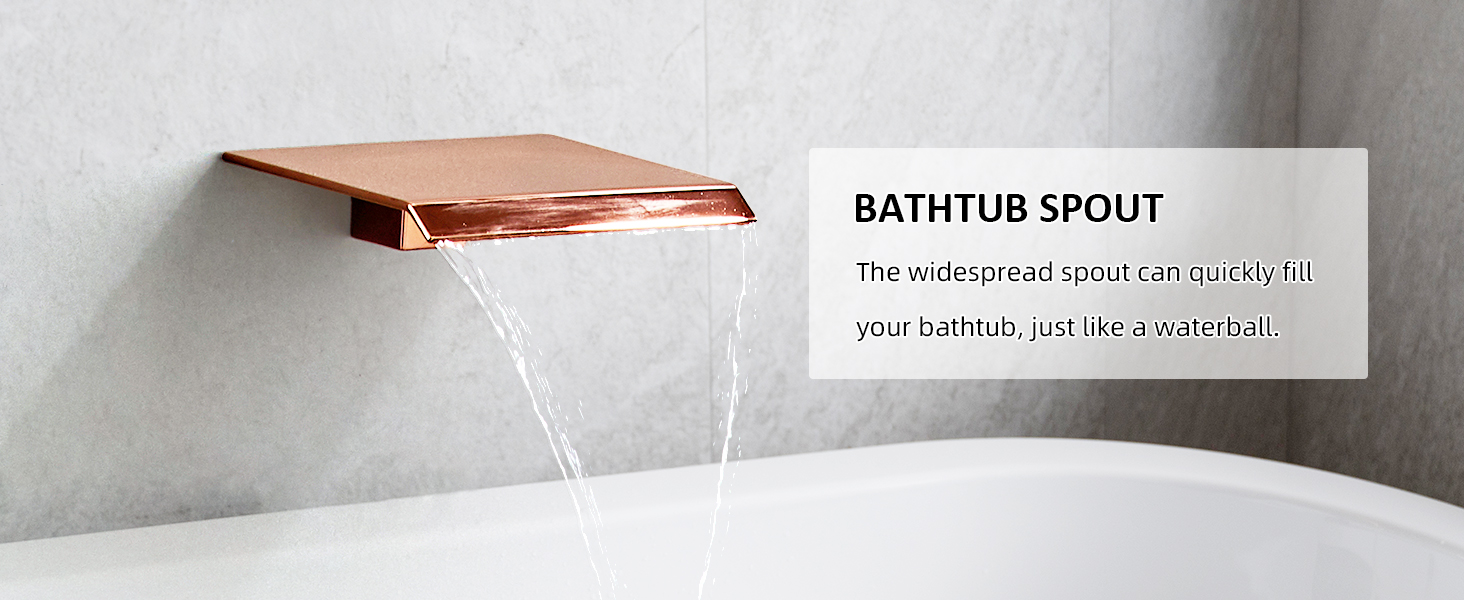 RTTWYYUU Rainfall Shower Faucet Set