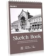4 Pack Small Sketch Books, 5.5 x 8.5 Inch Mini Sketchbook, 68lb/100gsm Spiral Bound Small Sketch ...
