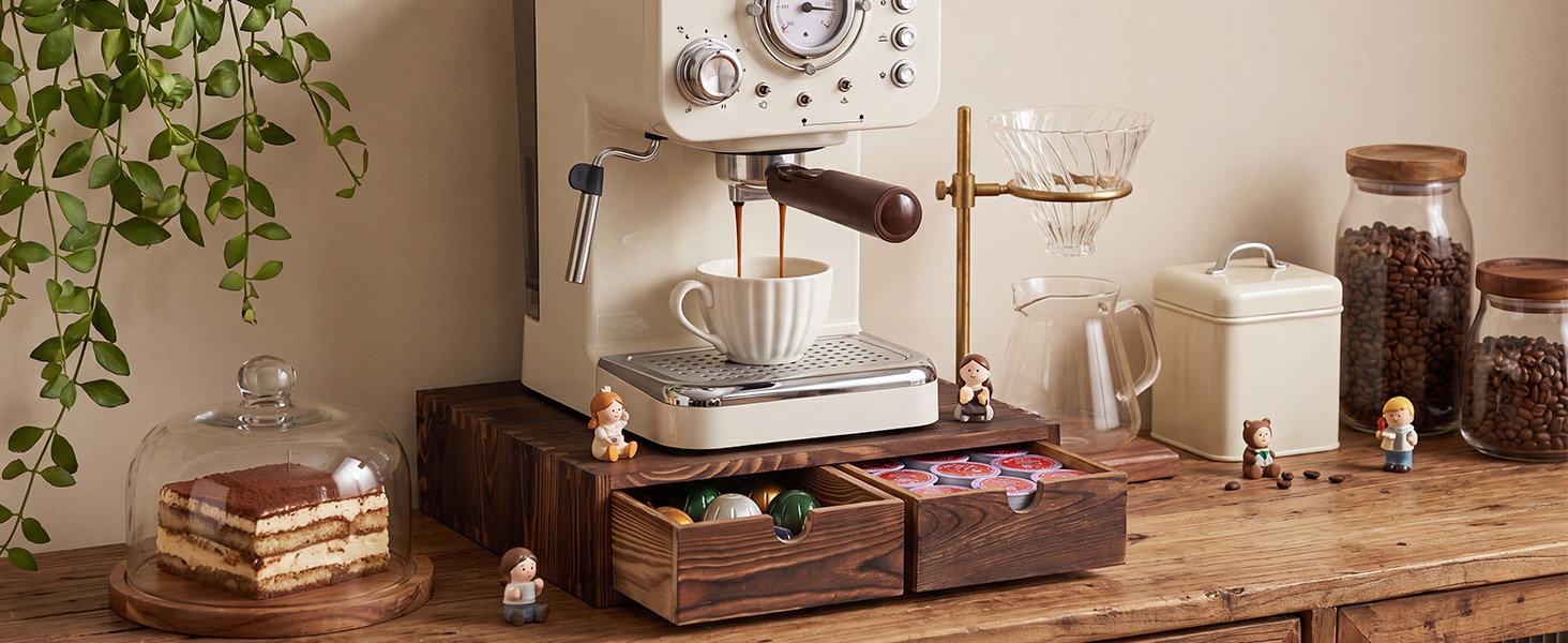 Coffee Station Organizer with K Cup Holder