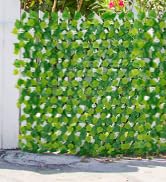 Luyue Expandable Fence Artificial Leaves Fence Privacy Screen for Balcony Patio Outdoor Expandabl...