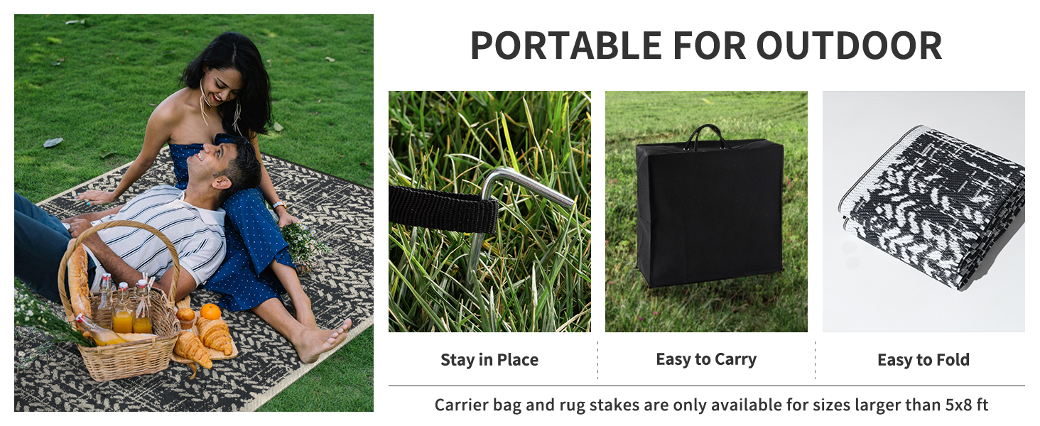 camping rug mat-picnic mat-rv outdoor rug-camping rugs for outside your rv